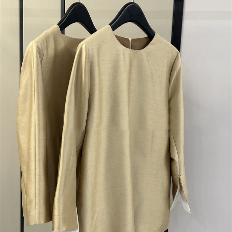 Damen Elegante und luftige Bluse mit Struktur Drune