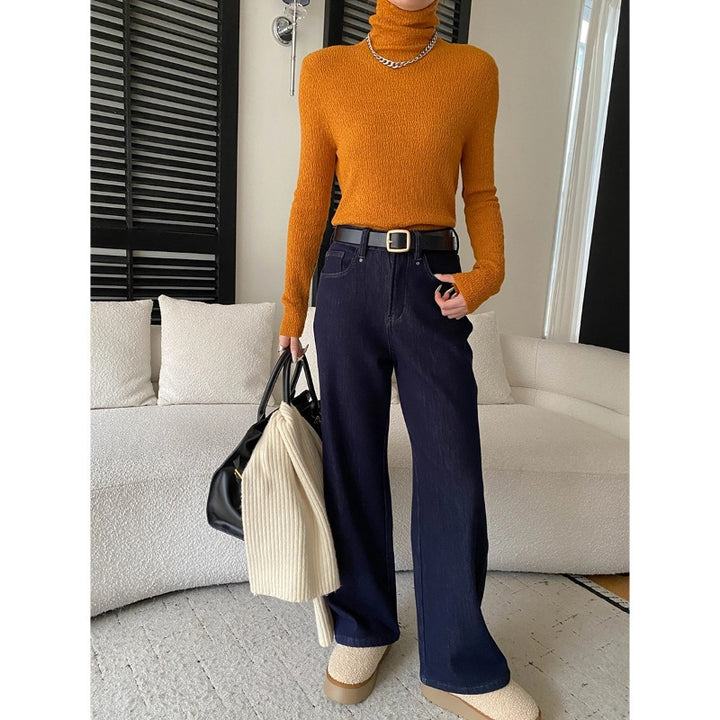 Damen lässige Karohemdbluse mit übergroßem Schnitt Drune