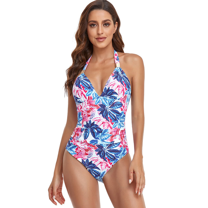 Damen Eleganter Hochgeschnittener Badeanzug Drune