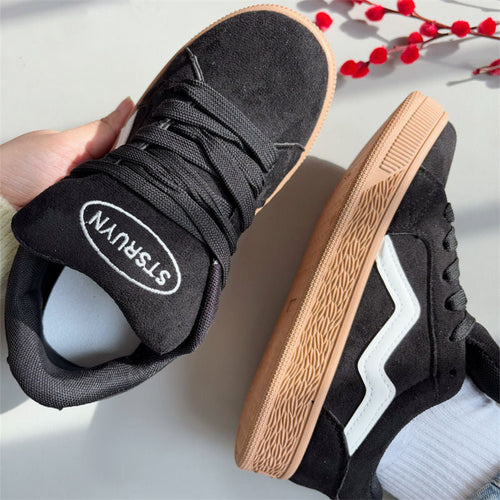 Damen Sportliche Sneaker mit hochwertigem Wildleder und rutschfester Sohle Drune