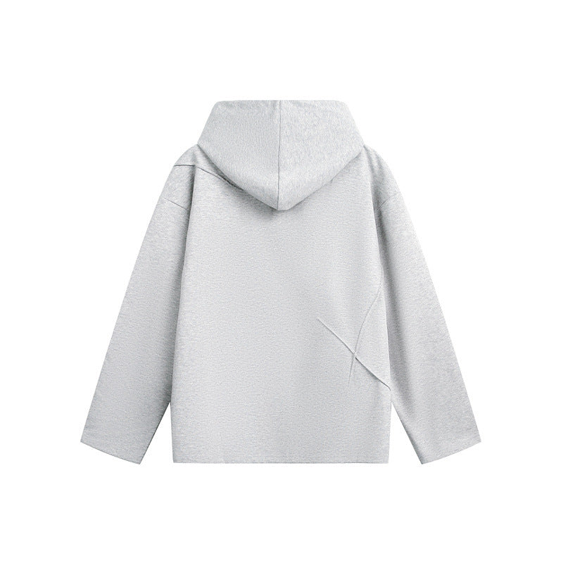 Unisex Oversize-Kapuzenpullover aus leichter French-Terry mit markanten Abnähern Drune