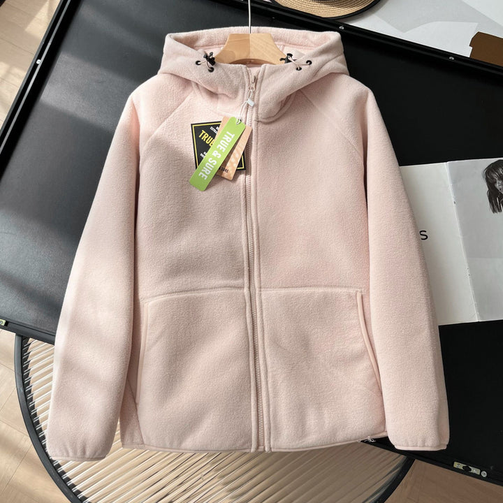 Damen Fleecejacke mit hohem Kragen und praktischen Seitentaschen Drune