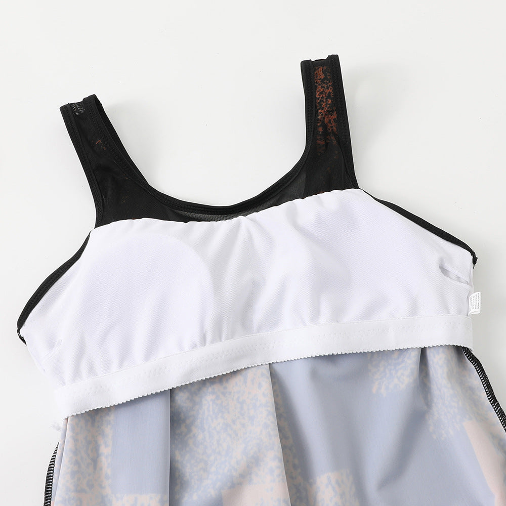 Damen Sportliches Tankini-Set mit Figurschmeichelndem Schnitt Drune
