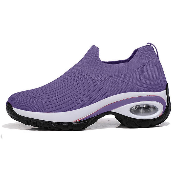 Damen Strick-Sockensneaker mit Luftpolster-Keilsohle Drune