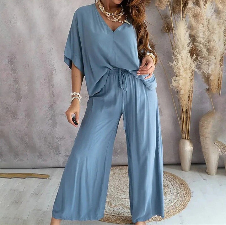 Damen Casual Chic Loungewear Set Drune