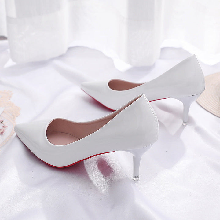 Damen elegante Stiletto-Pumps mit modischer Spitzenform Drune