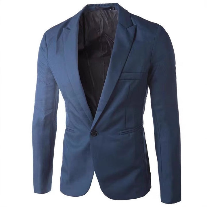 Herren eleganter Blazer mit schmalem Schnitt und feinen Akzenten Drune