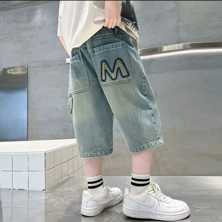 Unisex lässige Jogg-Shorts mit tiefen Taschen und außergewöhnlicher Stickerei Drune