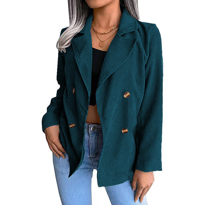 Drune | Damen Baumwolljacke Doppelknopfverschluss