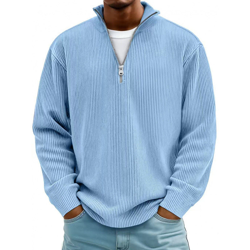 Herren Modischer Sweatpullover mit Reißverschluss Drune