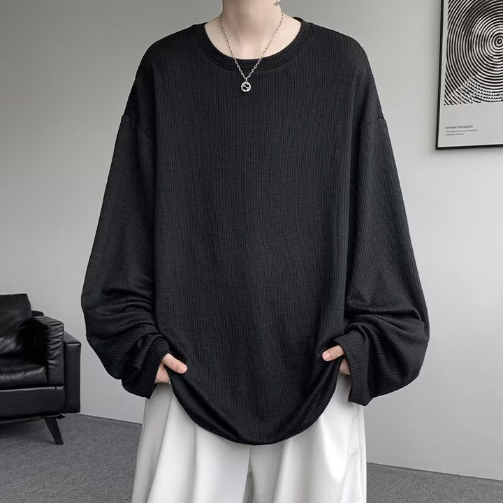 Unisex Oversized Strickoberteil mit Rippenstruktur Drune