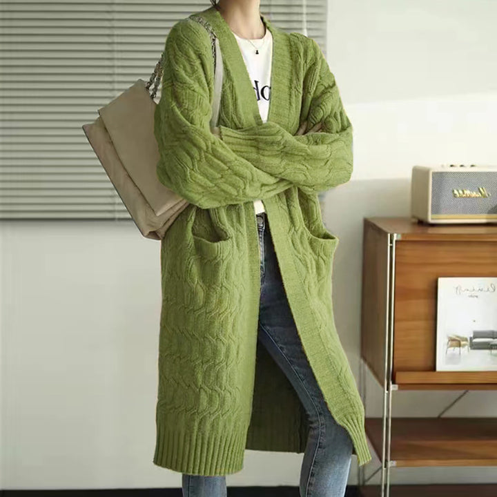 Damen Grobstrickjacke Drune