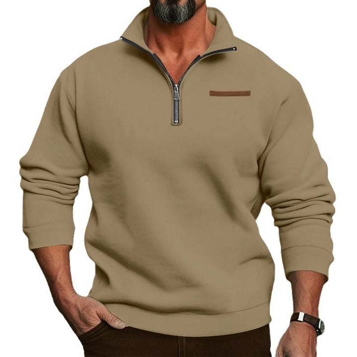 Herren Fleece Sweatshirt mit Reißverschluss Drune