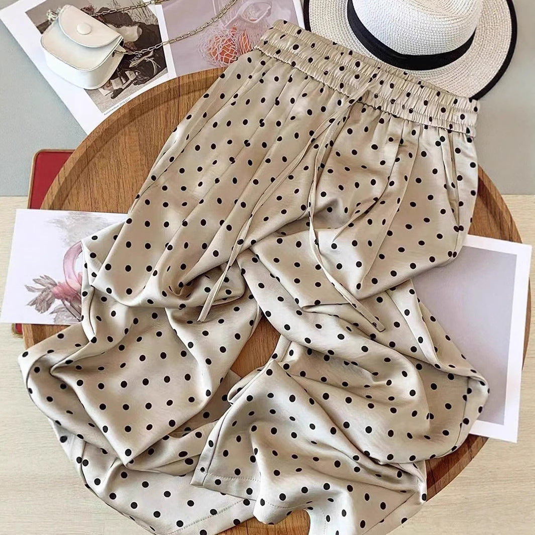 Damen Polka Dots Hose Drune