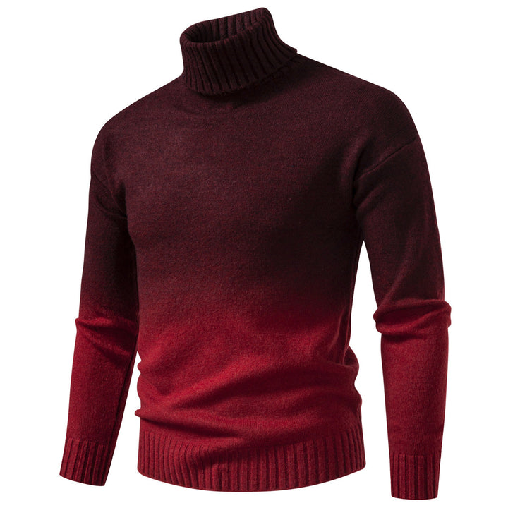 Herren Rollkragenpullover mit sanftem Farbverlauf und Feinstrick-Qualität Drune