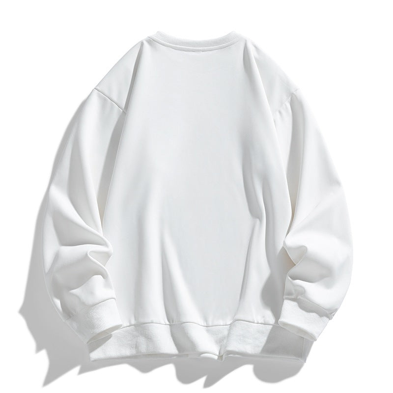 Unisex Oversize‑Sweatshirt mit Pinsel‑Print & geripptem Saum Drune