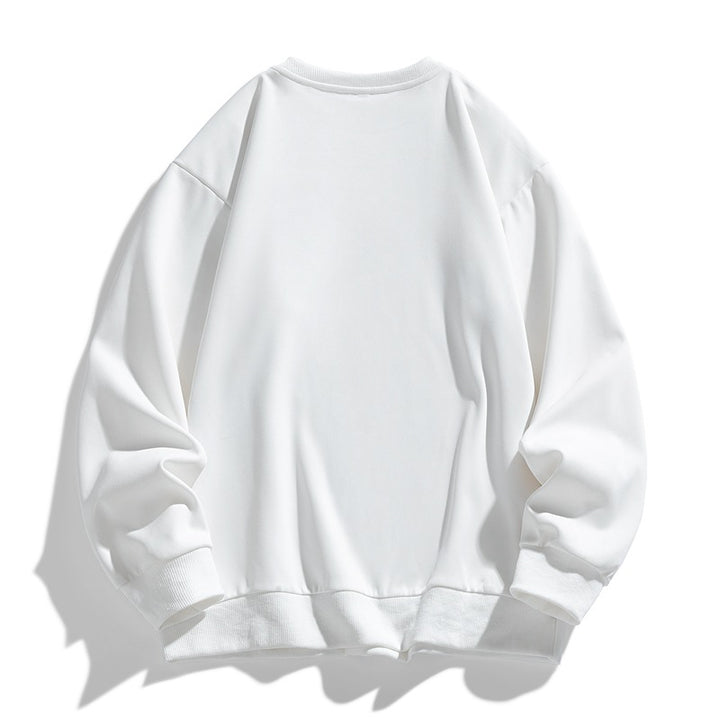 Unisex Oversize‑Sweatshirt mit Pinsel‑Print & geripptem Saum Drune