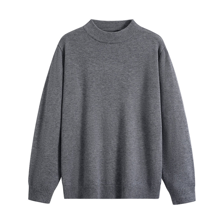 Unisex Oversize Rundhals-Pullover aus schwerer Baumwollmischung mit gerippten Bündchen Drune