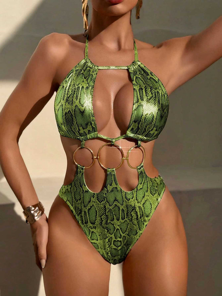 Damen Badeanzug mit aufregendem Schlitz-Design Drune