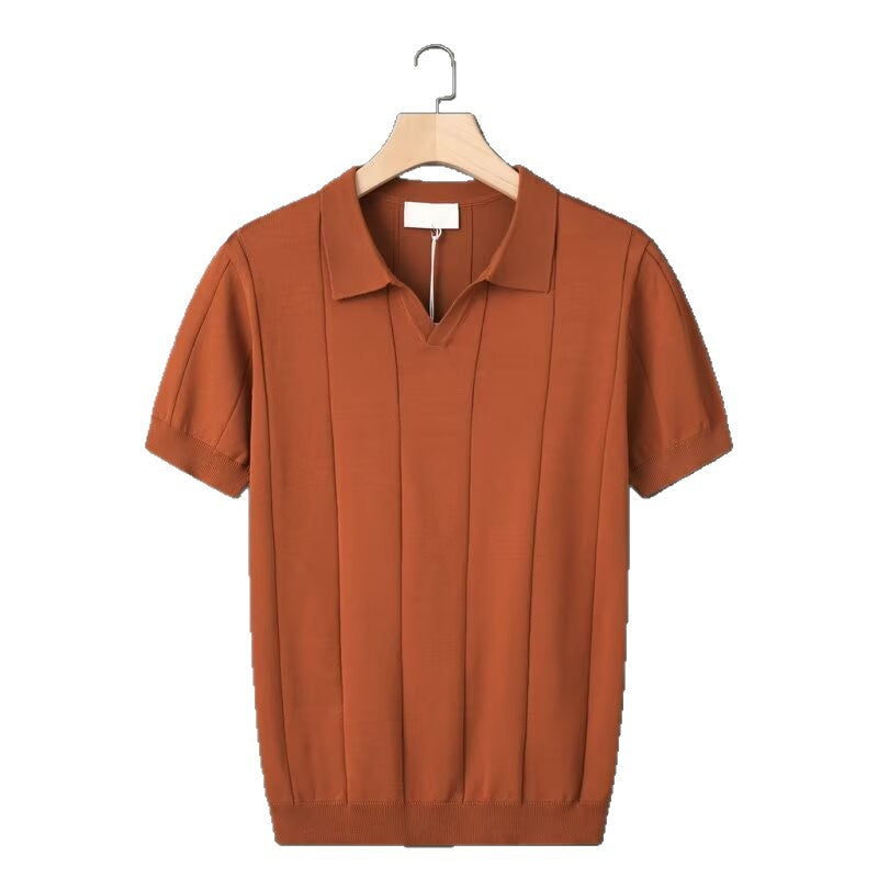 Herren Kurzarm Poloshirt mit strukturiertem Design Drune