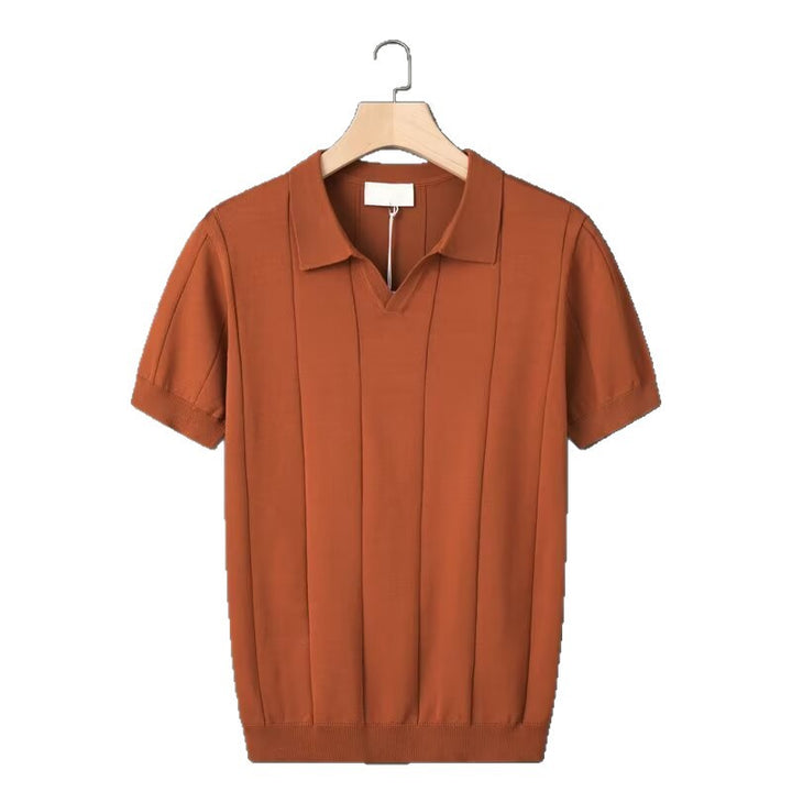 Herren Kurzarm Poloshirt mit strukturiertem Design Drune