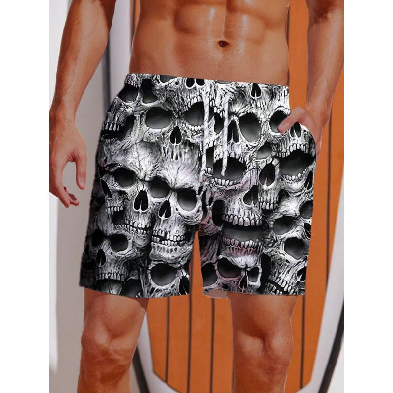Herren Grafik Psychedelischer Druck Badehose Drune