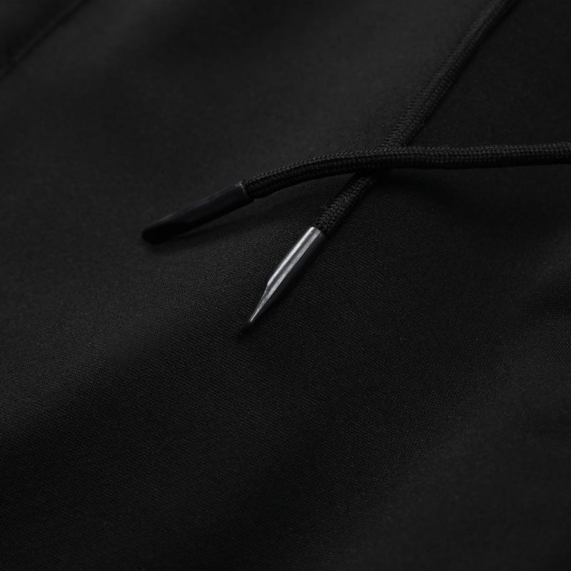 Herren Slim-Fit Jogginghose mit elastischem Rippbund, Kordelzug und Reißverschlusstaschen Drune