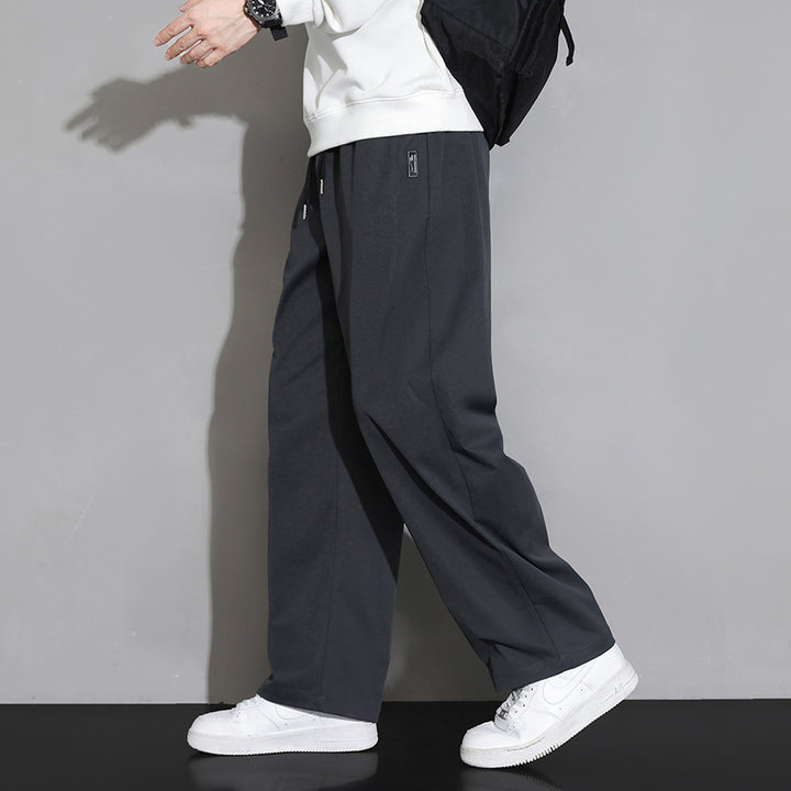 Herren Lässige und bequeme Relaxed Fit Stoffhose