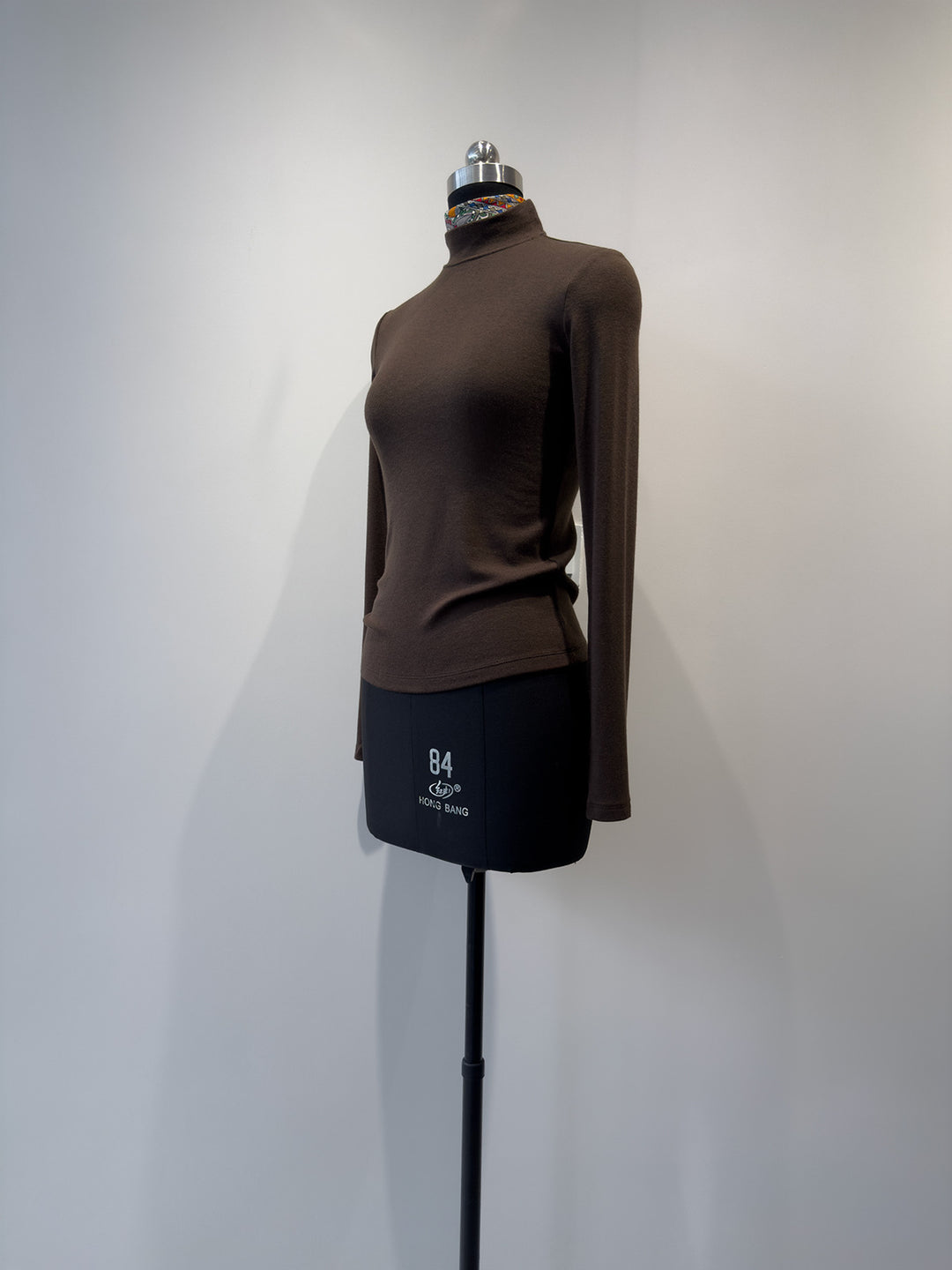 Damen Mock Neck Langarmshirt Drune