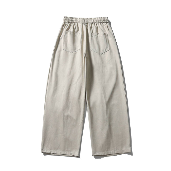 Damen Weite Culotte-Hose mit hohem elastischem Bund und Kordelzug Drune
