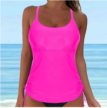 Damen lässiges Tankini-Oberteil mit Schnürung Drune