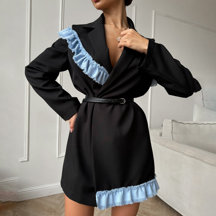Damen eleganter und moderner Blazerkleid Drune
