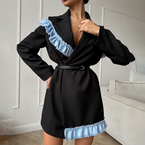 Damen eleganter und moderner Blazerkleid Drune