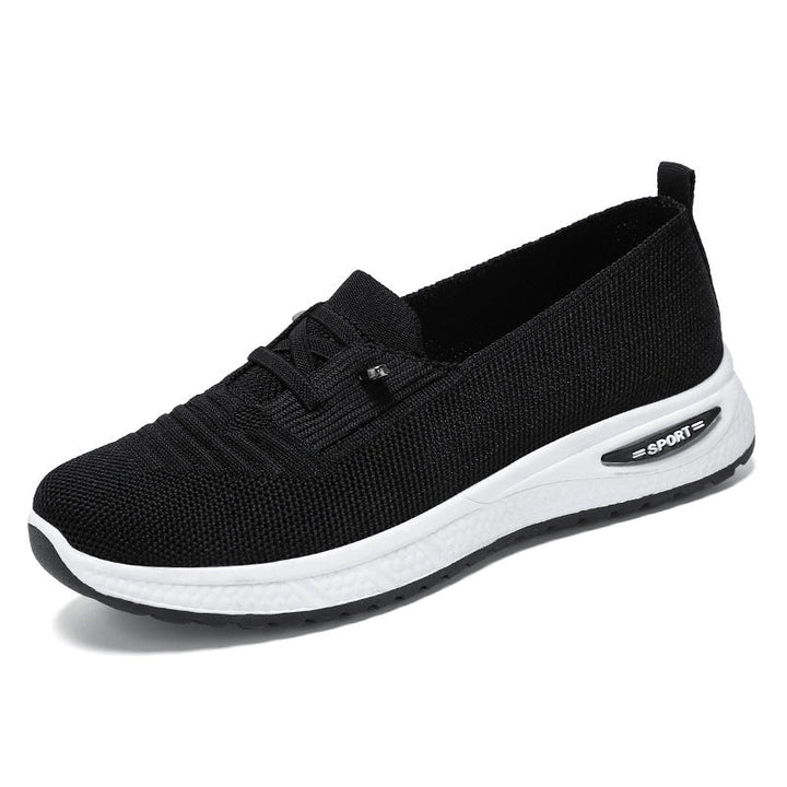 Damen Sportliche Sneaker mit elastischem Strick-Obermaterial und dämpfender Sohle Drune