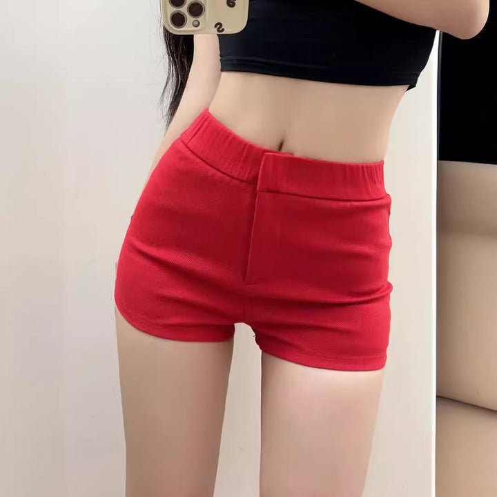 Damen bequeme Hochbund-Shorts Drune