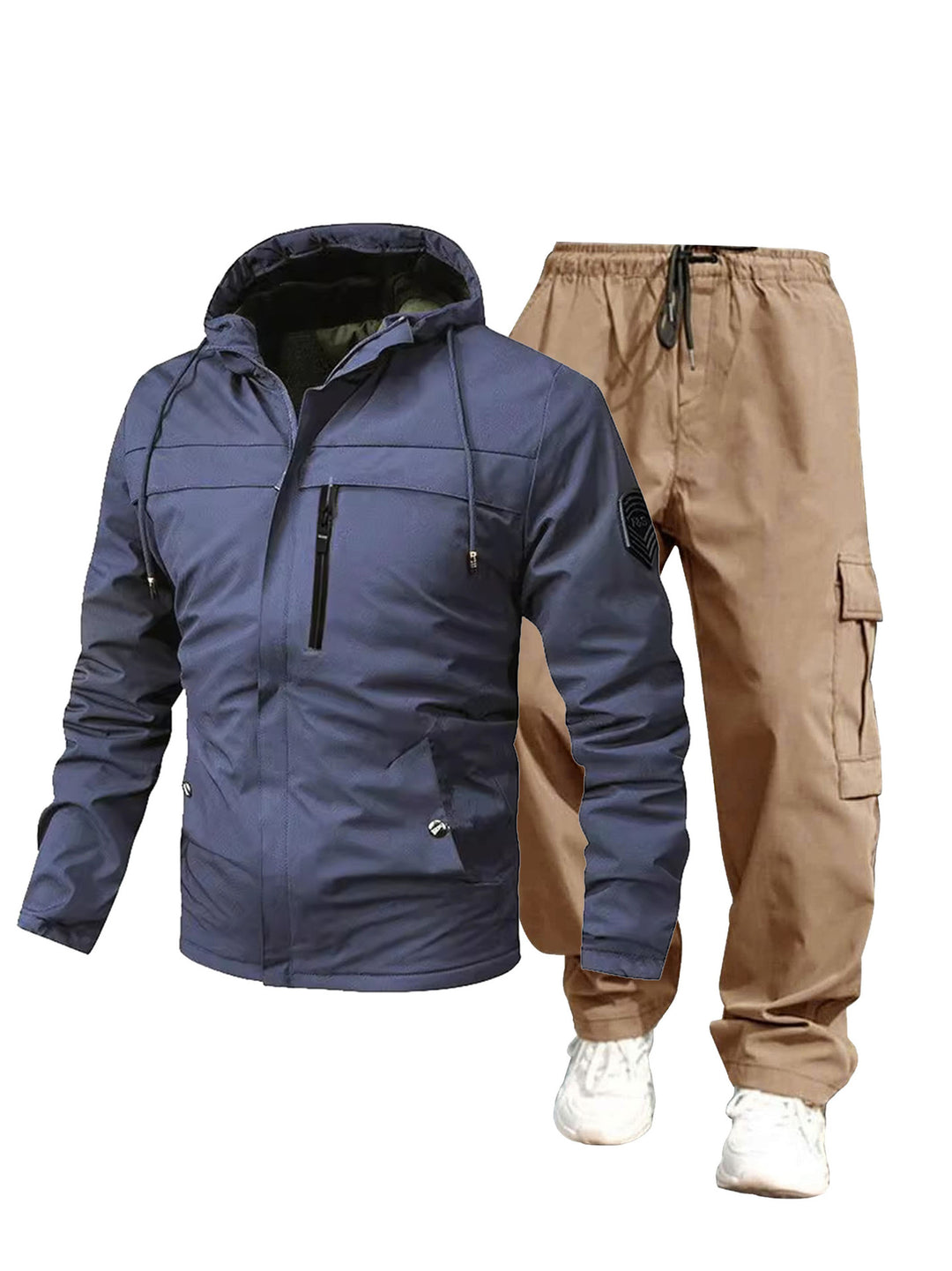 Herren Wetterfeste Outdoor-Jacke und Cargo-Hose Drune