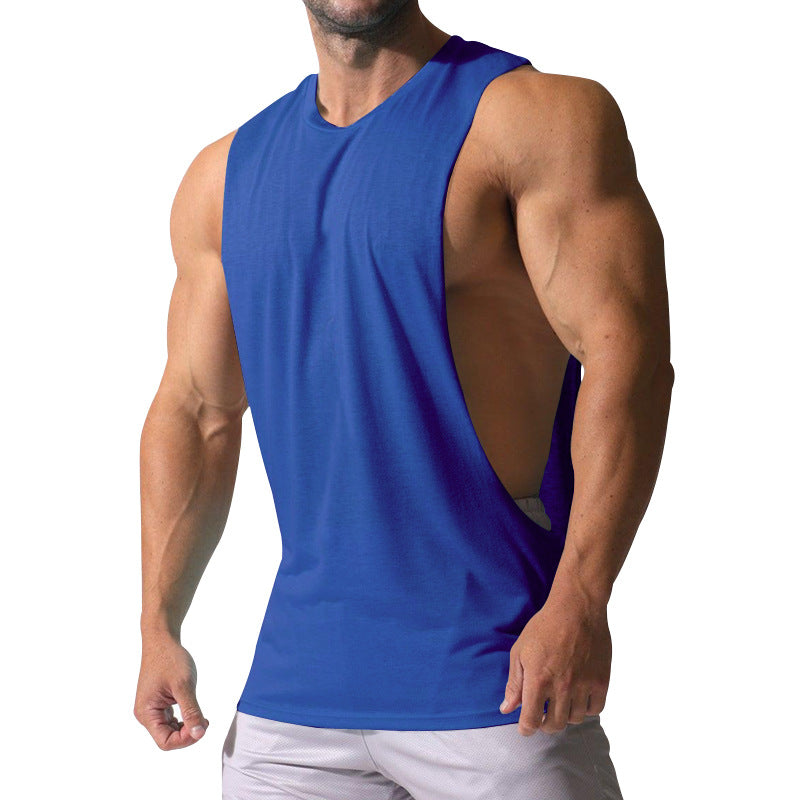 Herren nan Muskelshirt mit extra tiefen Armöffnungen und atmungsaktivem Baumwollmix Drune