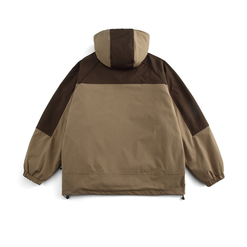 Unisex Boxy-Technical Kapuzenjacke mit Raglanärmeln, wasserabweisender Shell und Kordelzugsaum Drune