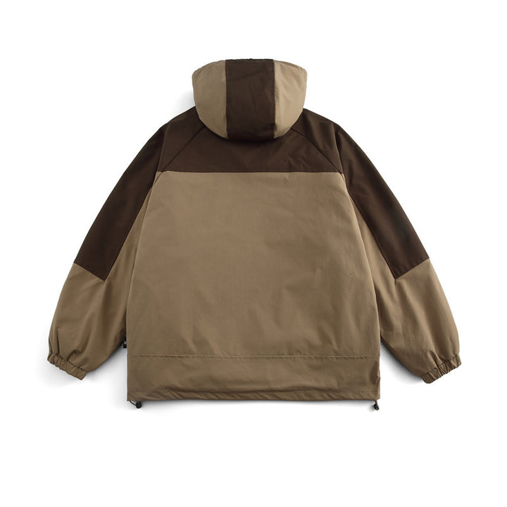 Unisex Boxy-Technical Kapuzenjacke mit Raglanärmeln, wasserabweisender Shell und Kordelzugsaum Drune