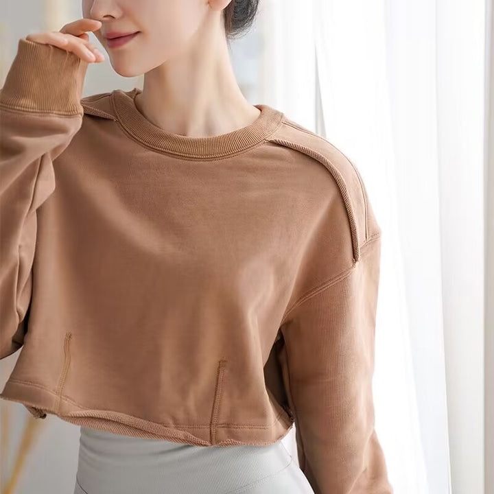 Damen trendiger cropped Pullover Drune