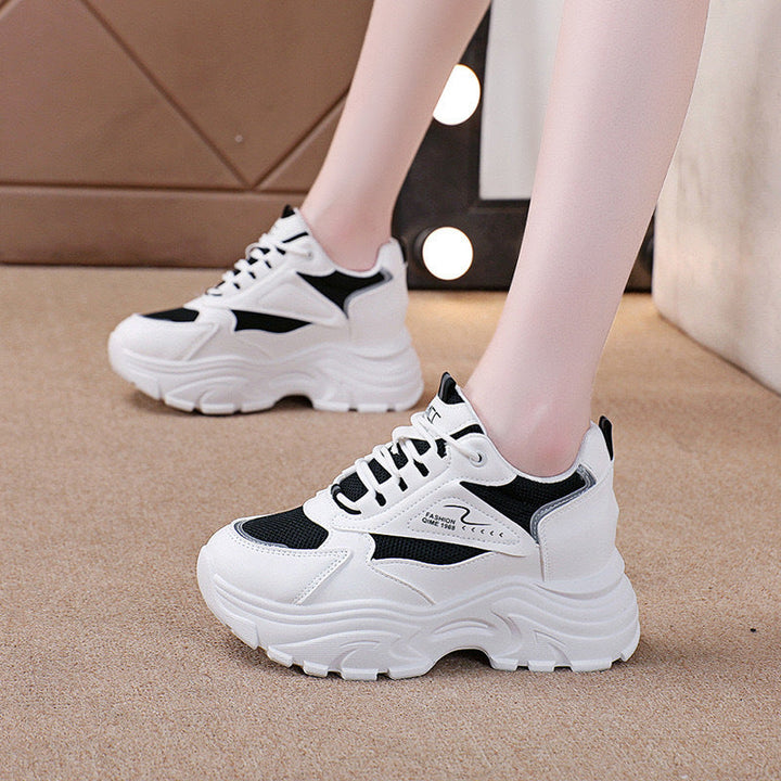 Damen Chunky Sneakers mit atmungsaktiver Oberflächenstruktur und dämpfendem Komfort Drune