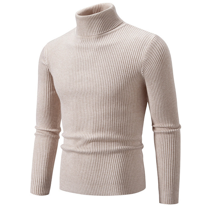 Herren Rollkragenpullover mit strukturiertem Rippenmuster Drune