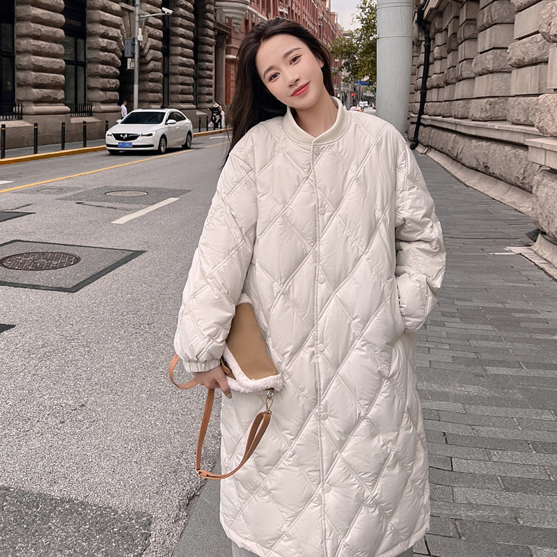 Damen Oversized Steppjacke mit elegantem Schnitt und praktischen Taschen Drune