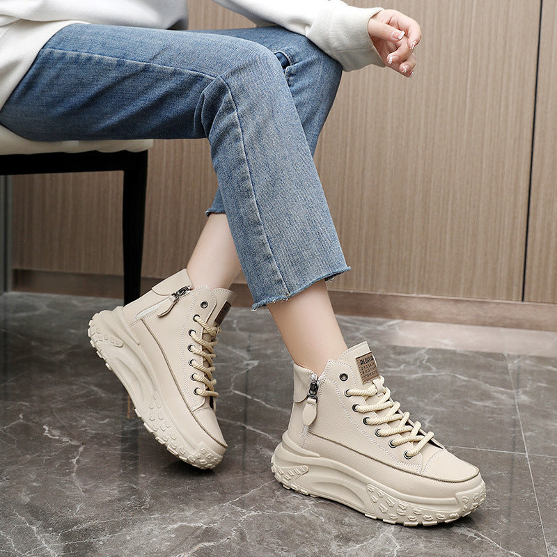 Drune | Lässige Plateau Knöchelhohe Sneaker