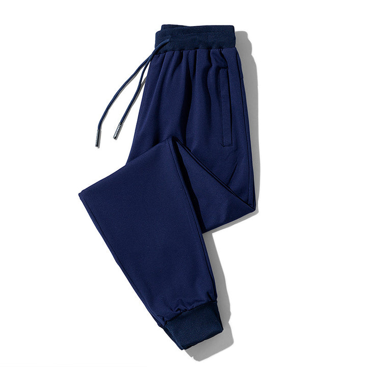 Herren Fleece-Jogginghose mit Kordelzug, Reißverschlusstaschen und elastischen Bündchen Drune