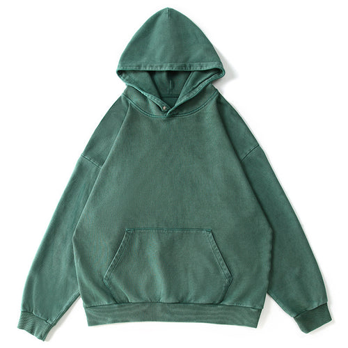 Unisex Oversize-Kapuzenpullover mit Kängurutasche und Vintage-Waschung Drune