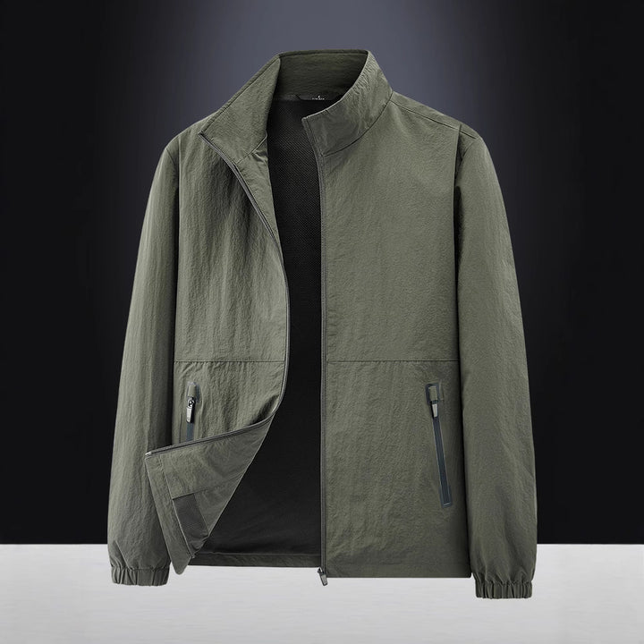 Herren Leichte Outdoorjacke mit hohem Kragen Drune
