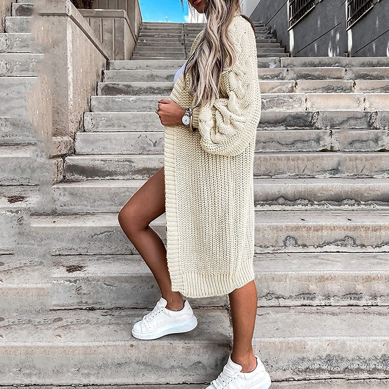 Damen Strickcardigan mit weiten Ärmel Drune