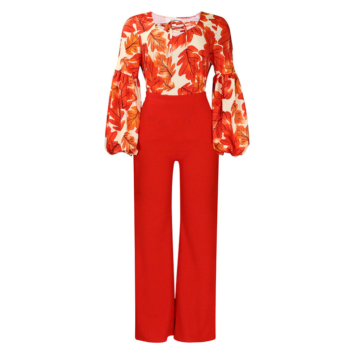 Damen Modischer Jumpsuit mit aufregendem Ärmeldesign Drune