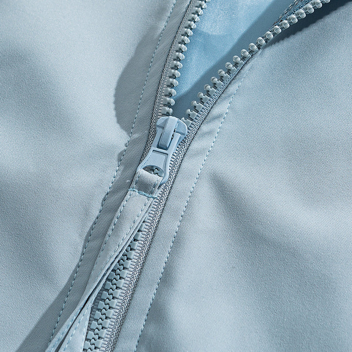 Damen Lässige Übergangsjacke mit kariertem Kragen Drune